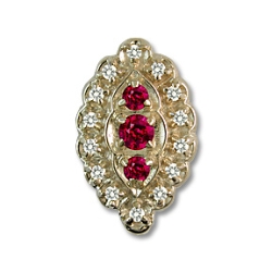 rl1020 Ruby Bracelet Slide 